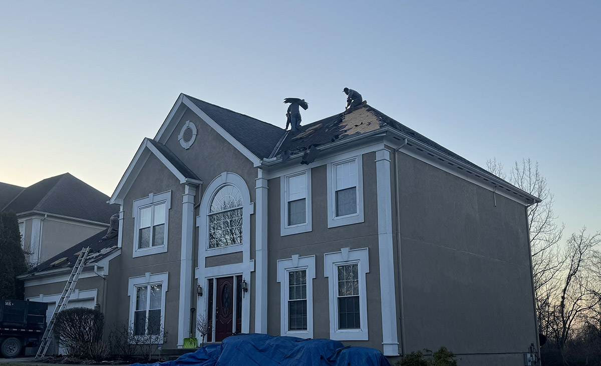 Expert Reroofing / Roof Replacement in Progress © Evolved Exteriors